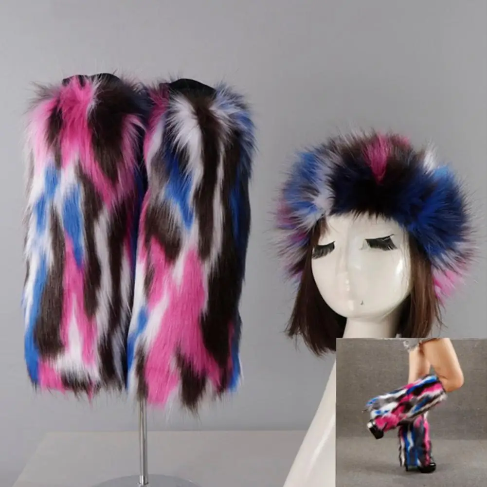 

1 комплект, шапка, носки, чулки для ботинок с защитой от холода, пустой топ из искусственного меха, облегающая шапка, Комплект носков