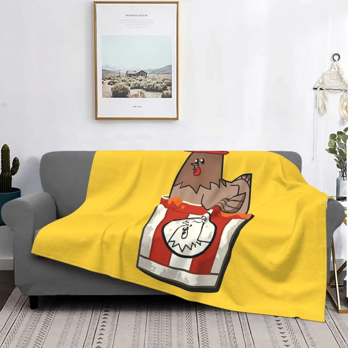 

Cluckwork Orange Chicken Blanket Total Drama Chef Hatchet Animated Fleece All Season Breathable Lightweight Throw Blankets