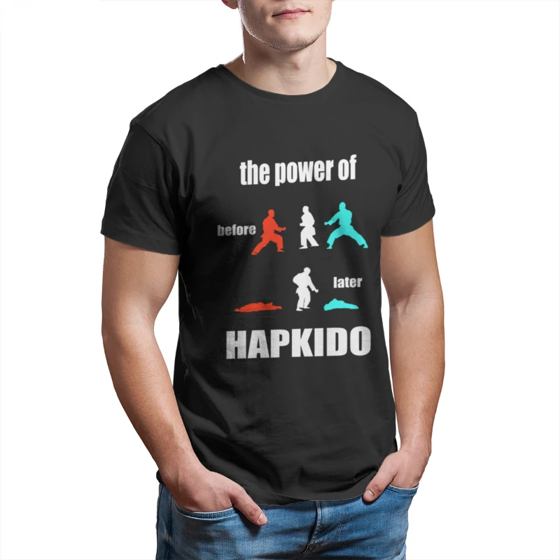 

Рубашка The Power of Hapkido идект Hapkidoin, Мужская футболка, модная одежда унисекс в японском стиле, Повседневная Уличная одежда, топы