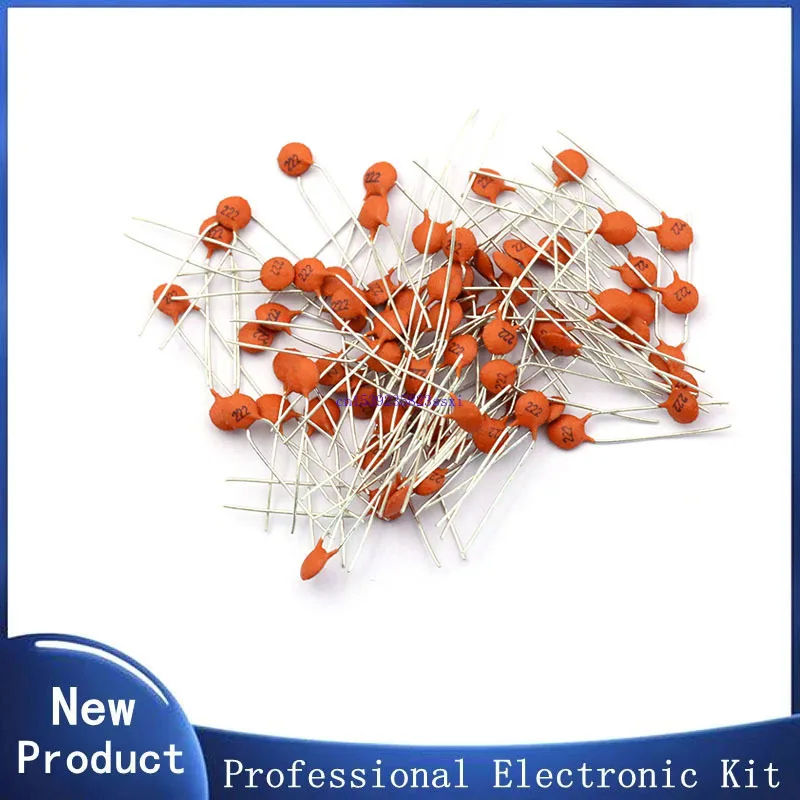

100PCS Ceramic capacitor 50V 50P/56P/68P/75P/82P/100P/120P/150P/200P/PF 560/680/750/820/101/121/151/201/P capacitance 68PF 75PF