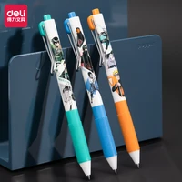 deli 0 5mm gel pen anime pen quick drying black ink office pen stationery student school supplies high quality pen signing pen
