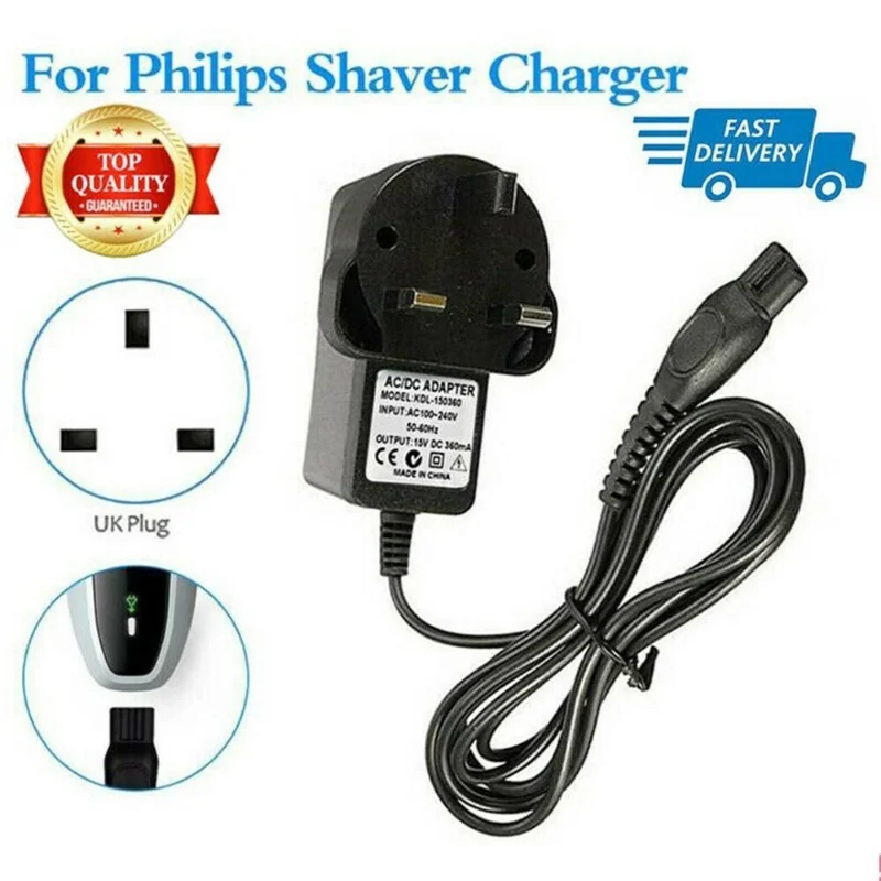 Power Charger Adapter Lead Cable Cord For Philips 3000/5000 Series Power Adapter Charger Uk