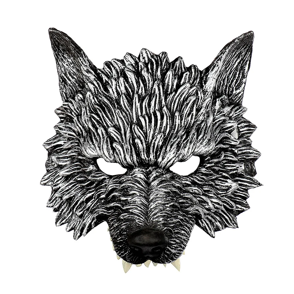 

Luxury Wolf Half Face Mask Cosplay Costume Masquerade Ball Mask Wolf Mask Half Face Mask Half for Props Kids Adult
