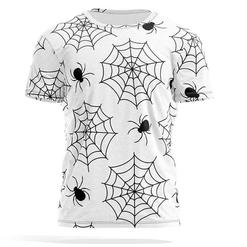 

Summer O-neck Short Sleeve Top Spider 3D Printing Fashion Casual Plus Size Loose Clothing Plus Size Design Men's T-shirt