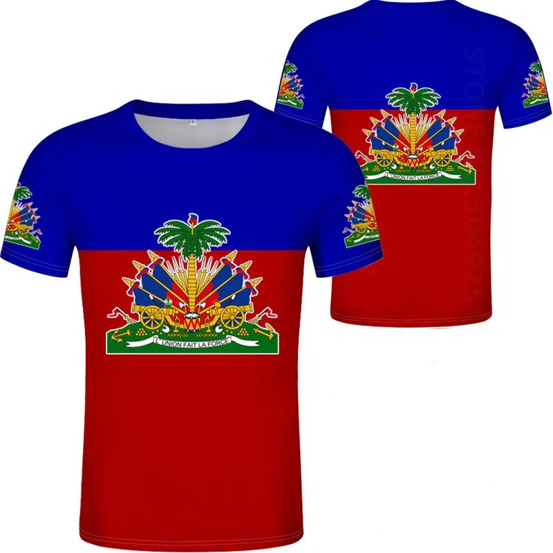 

Футболка Hti для Гаити, одежда с фото, футболки с принтом, логотип Respirant 3D, 4XL, 5XL, большой размер 6XL, не выцветает, не треснут, футболка, Повседнев...