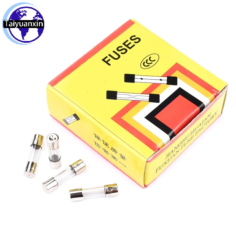 

100 шт. стеклянный предохранитель 5*20 мм 6*30 мм 250 A 1A 5A 8A 10A 15A 20A V 5*20 6*30 мм