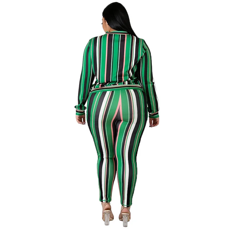 Plus Size Fall Outfits Sweatsuit for Women Clothing Tracksuit Two Piece Sets Sport Print Female Pant s 3xl 4xl 5xl 6xl