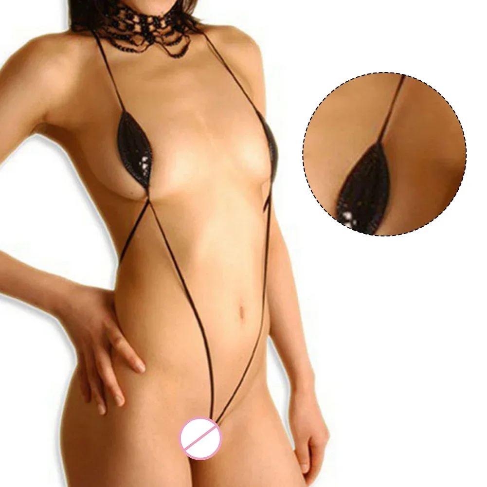 Женское сексуальное нижнее белье из ПУ лакированной кожи