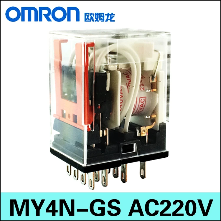 

10pcs Original Omron 4NO 4NC 14pins Min Power Relays MY4N-GS 24VDC 220/240VAC 12VDC 12VAC 24VAC 110VAC 48VDC 110VDC