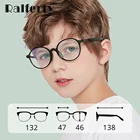 Ralferty ультралегкие детские очки TR90, компьютерные очки, очки для защиты глаз, круглые гибкие голубые легкие очки D5115