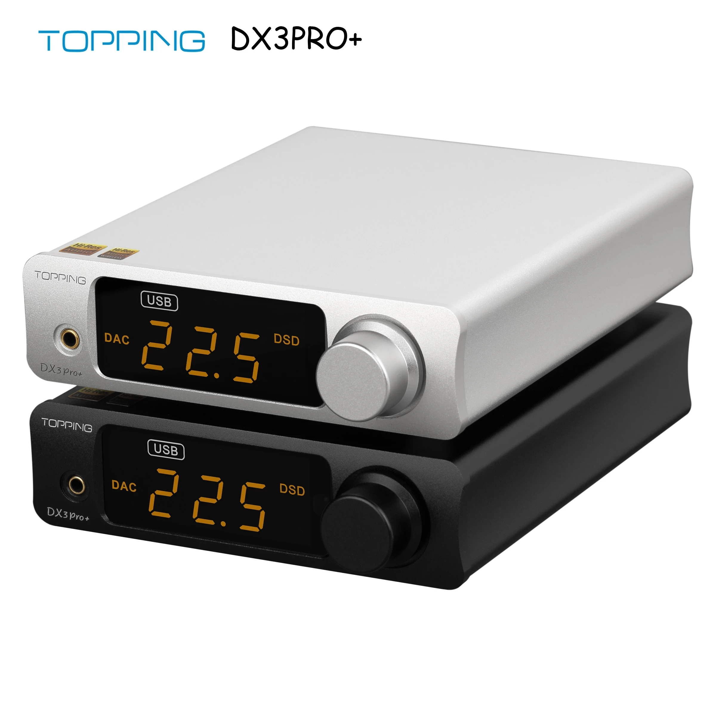 

TOPPING DX3PRO+ USB DAC QCC5125 Bluetooth 5.0 CSS ES9038Q2M XMOS XU208 DSD512 APTX-HD Headphone Output AMP LDAC DX3 PRO