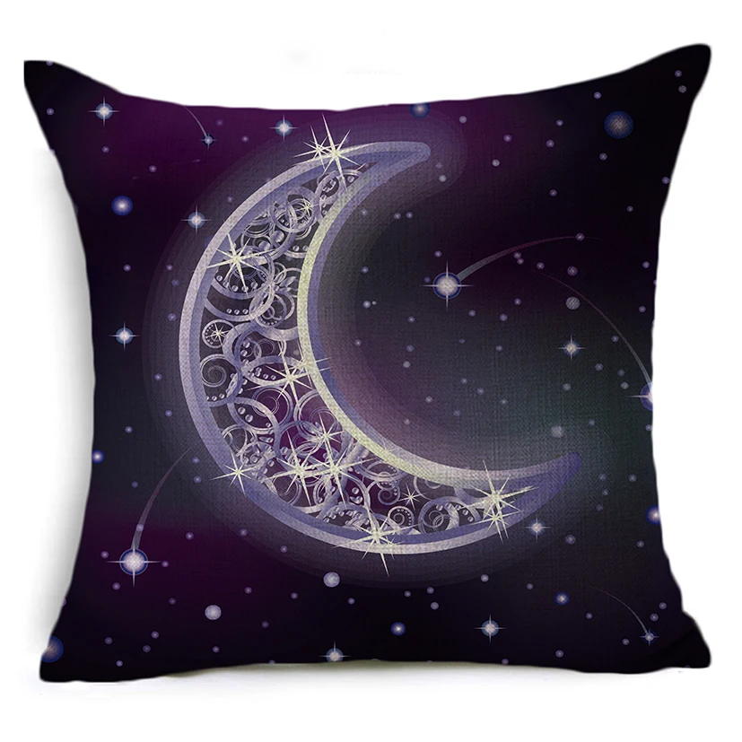 2022 чехол для подушки Луна и звезда астрологический с желтыми лунными глазами