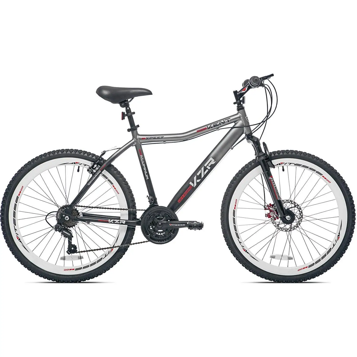

Bicycles 26-inch Men's KZR Front Suspension Mountain Bike, Gray-black