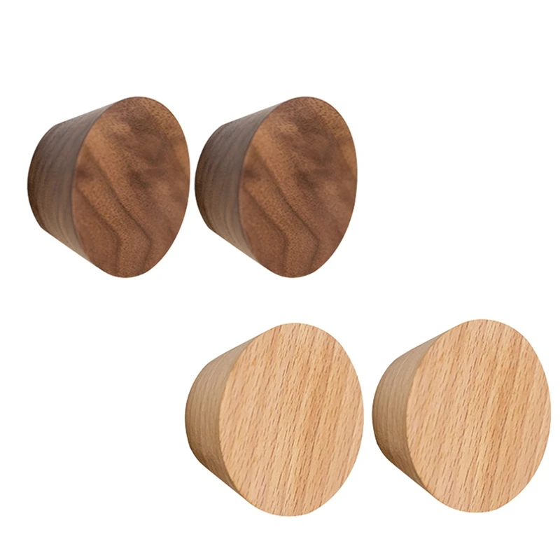 

LUDA Nordic Living Room Round Wood Coat Hook Wall Decoration Hook