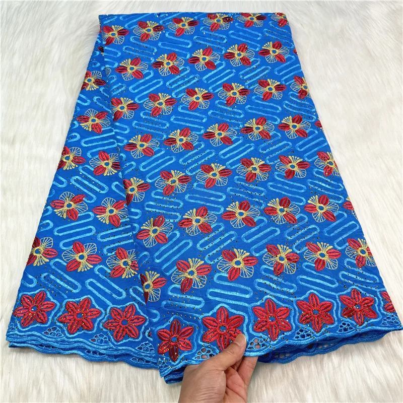 5 ярдов африканская швейцарская вуаль кружевная ткань вышивка высокое качество с