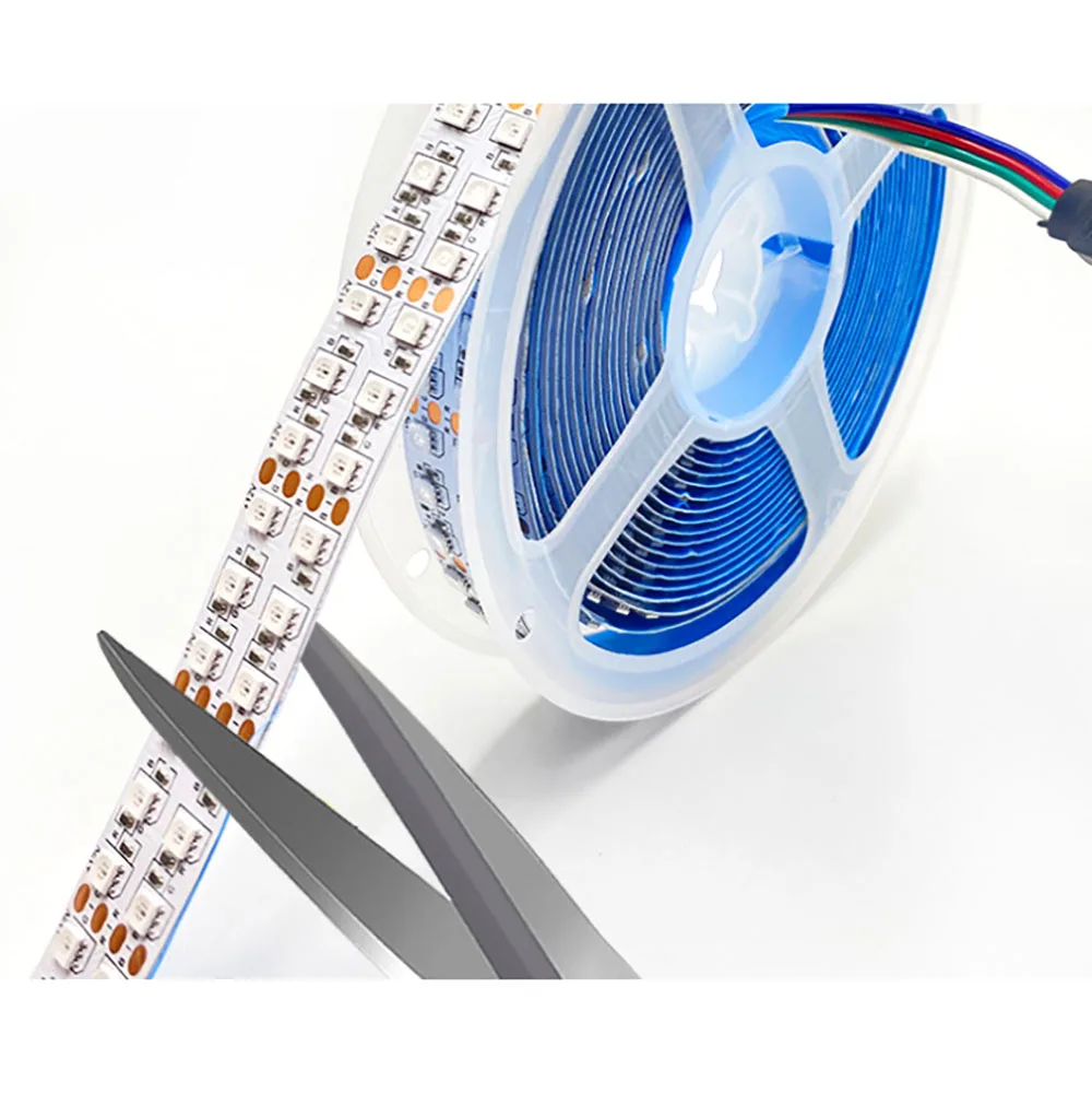 Двухрядная светодиодная лента RGB 2835 12 В 120-240 светодиодов/м 5 м/лот светодиодные