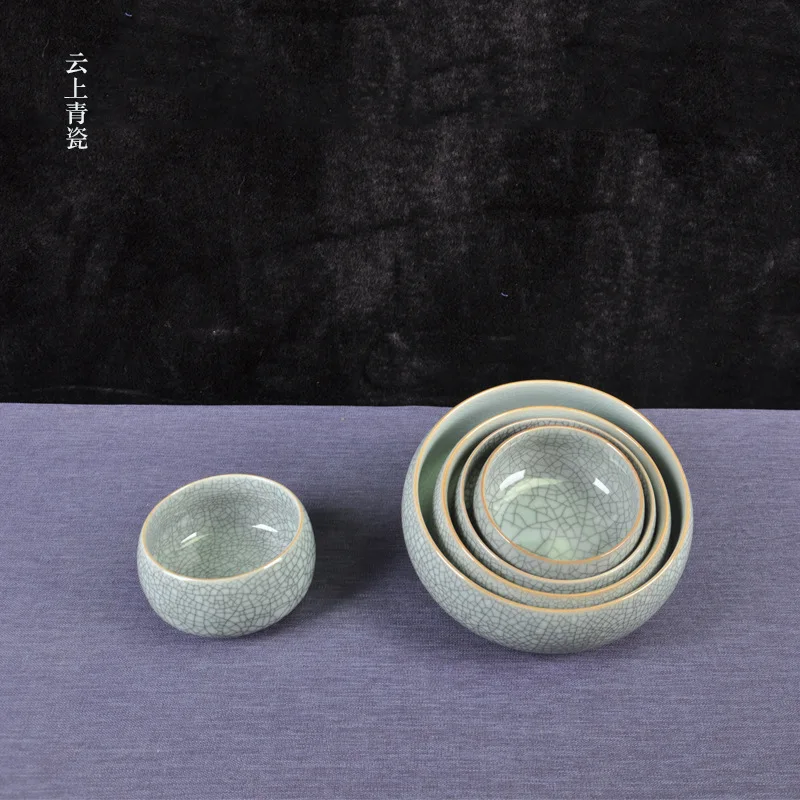 

Прямая продажа с завода, чаша для мытья чая Longquan Celadon Ge, чаша для воды с растрескиванием льда, ведро для шлака, чайный набор, аксессуары, канцелярские принадлежности