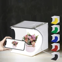 2020cm photo studio photography lightbox foldable led softbox background kit photobox with 6 colors backdrops for dslr camera