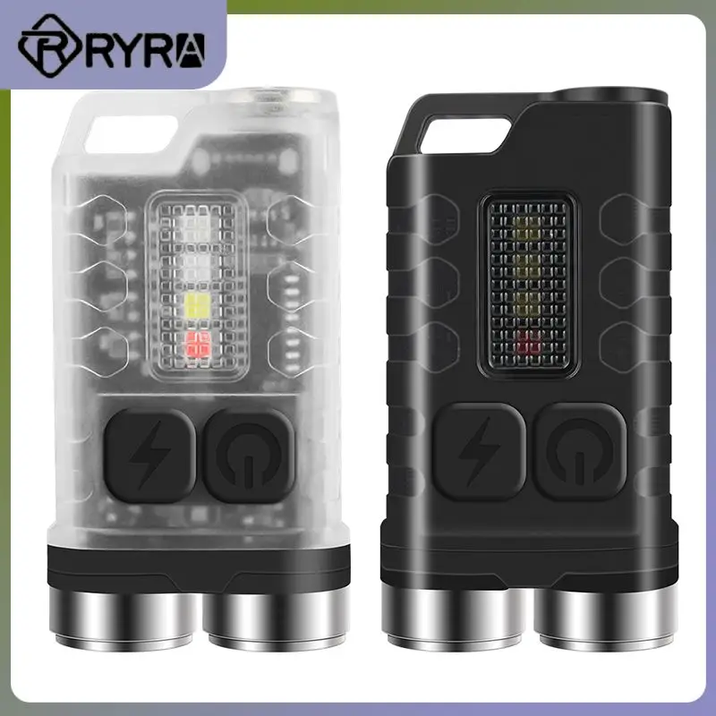 Rechargeable Pocket Lantern Portable Mini Torch Led Keychain Light Usb Charging Flashlight For Outdoor Adventure Work Light 1pcs