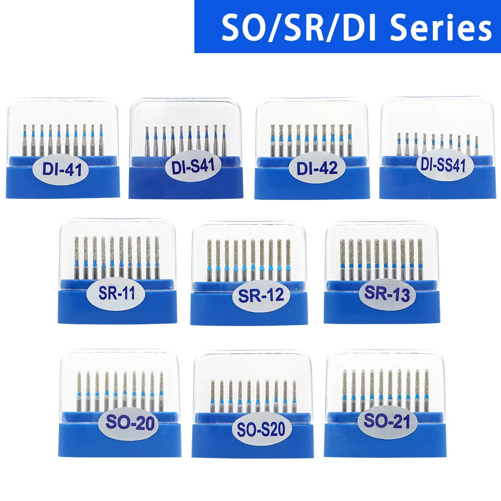 Стоматологические алмазные буры DEASIN, набор из 100 штук | AliExpress