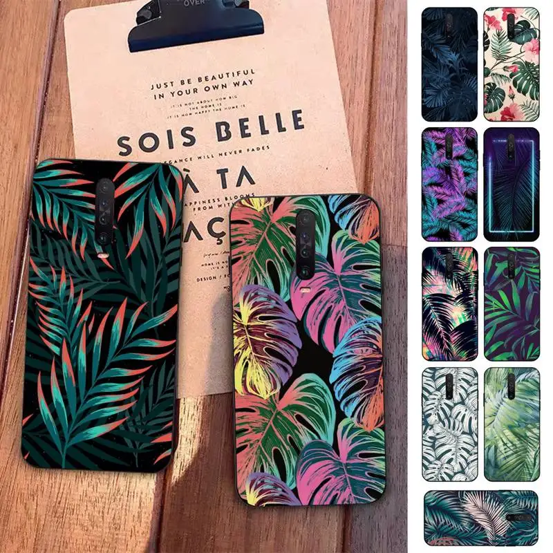 

Palm Tree Leaves Phone Case for Redmi 5 6 7 8 9 A 5plus K20 4X S2 GO 6 K30 pro