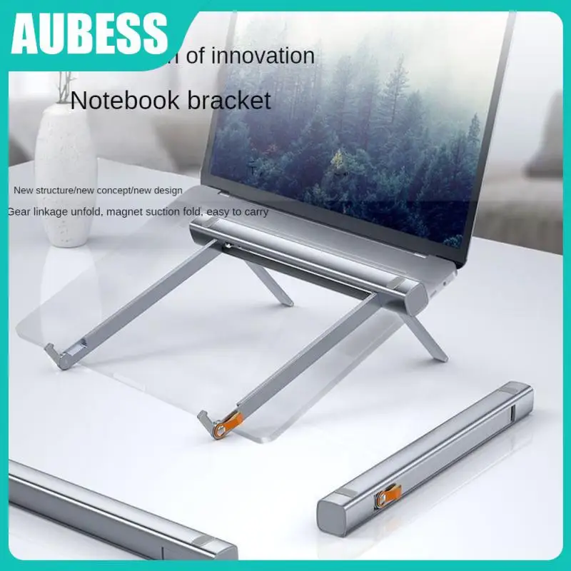 

Alloy Cooling Stand Adjustable Computer Cooling Holder Rubidium Magnets Fast Heat Dissipation Notebook Bracket Dark Gray Folding
