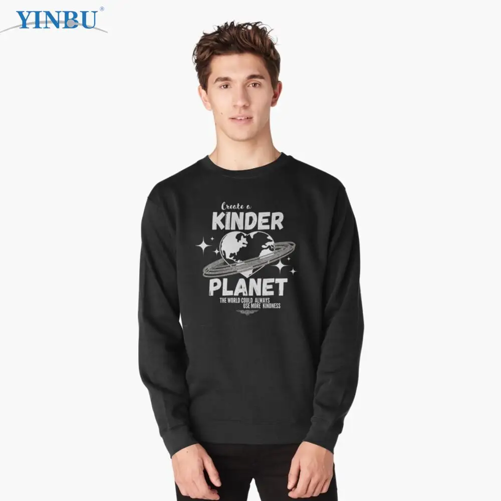 

Create A Kinder Planet Be Kind Aesthetic Lightweight Sweatshirt fashion streetwear Men's clothes