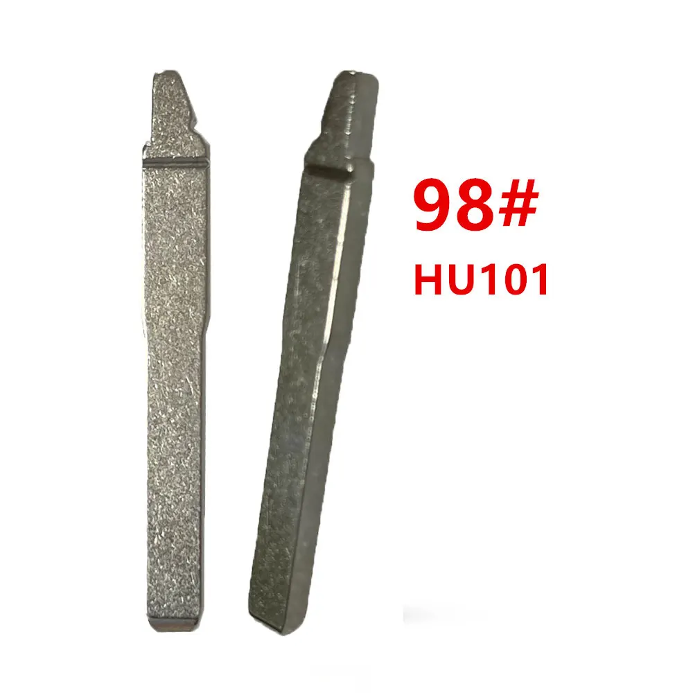 

10pcs/lot 98# HU101 Original Car Key Blank Metal Uncut Flip Remote Key Blade for Ford Focus Car Remote Control Key Blade