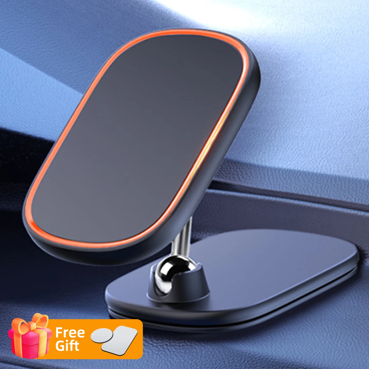 

Вращающийся на 360 градусов Автомобильный магнитный держатель для телефона, металлическое магнитное крепление, подставка для мобильного телефона, поддержка GPS для iPhone, Xiaomi, Huawei, Samsung