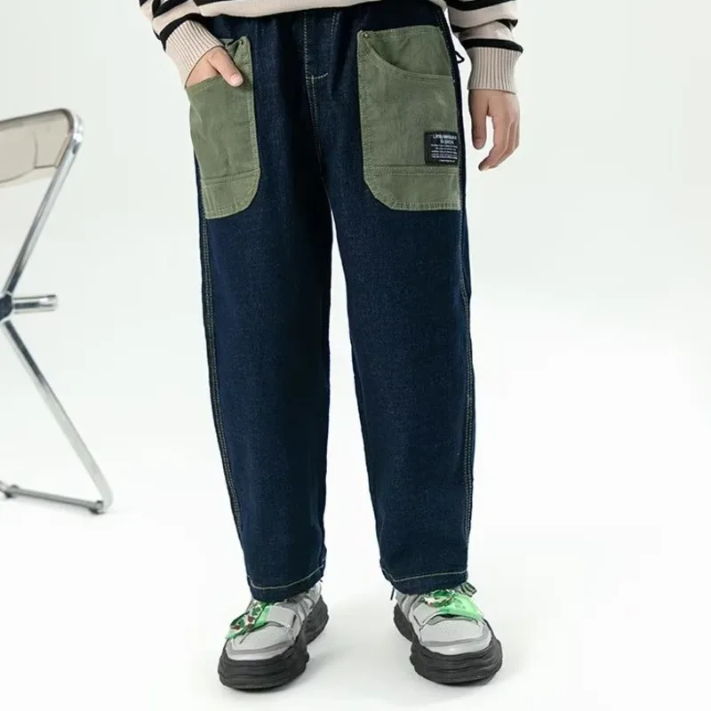 

Big Boy Trousers Jeans For Kids Children's Clothing Boys Summer Clothes Pants Boy's Child From 11 12Years Teenager Jeans For Boy