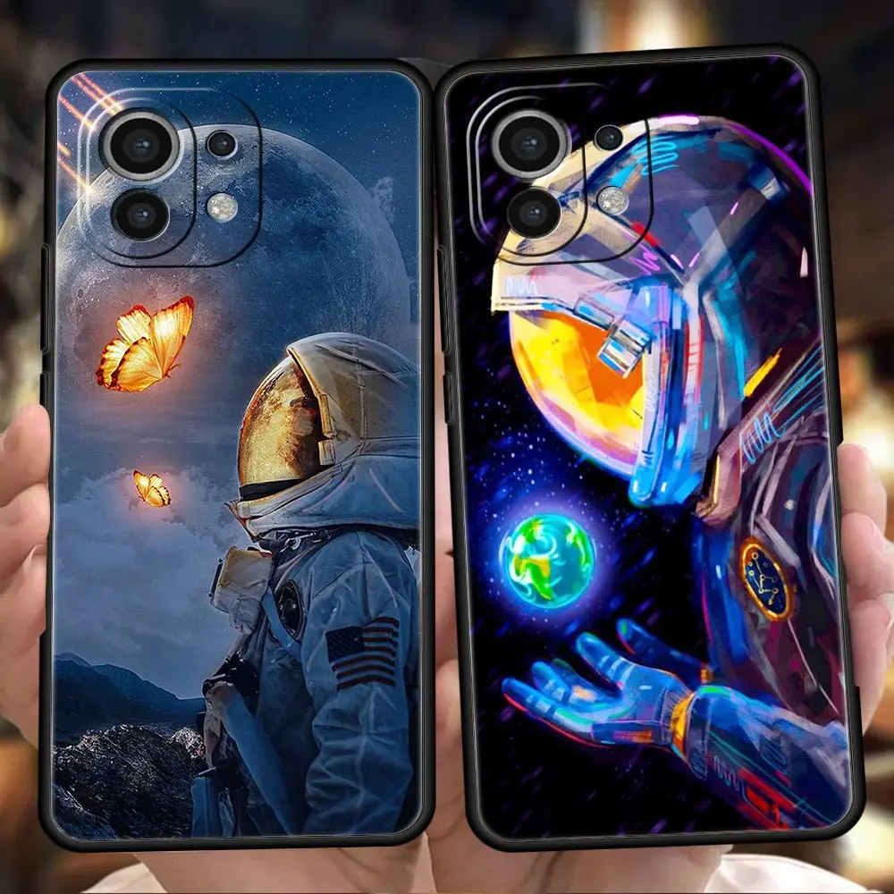 

Чехол для телефона с астронавтом для Xiaomi Poco X3 X4 NFC F3 M3 M4 GT 11 12 Ultra 11X Pro Plus 9T Note 10 10T Lite 5G, мягкий чехол из ТПУ