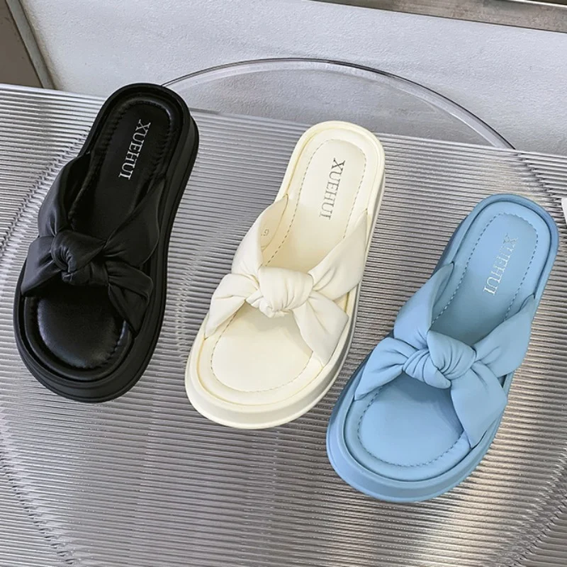 

Summer Women Peep Toe Sandal Slippers Fashion Outdoor Platform Wedge Beach Flip Flops Flat Slippers Female Beach Slide Shoes
