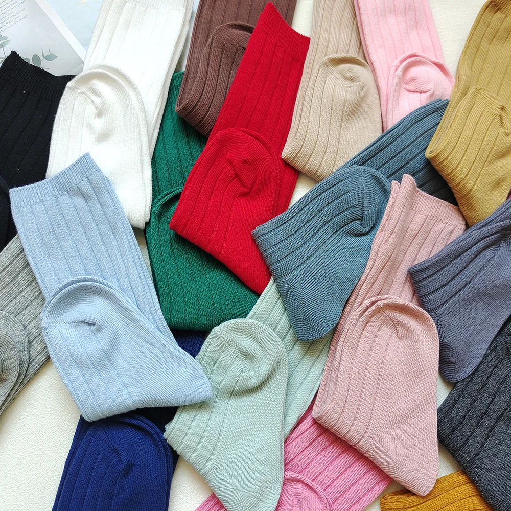 19-цветные новые детские гольфы мягкие длинные носки для мальчиков и девочек