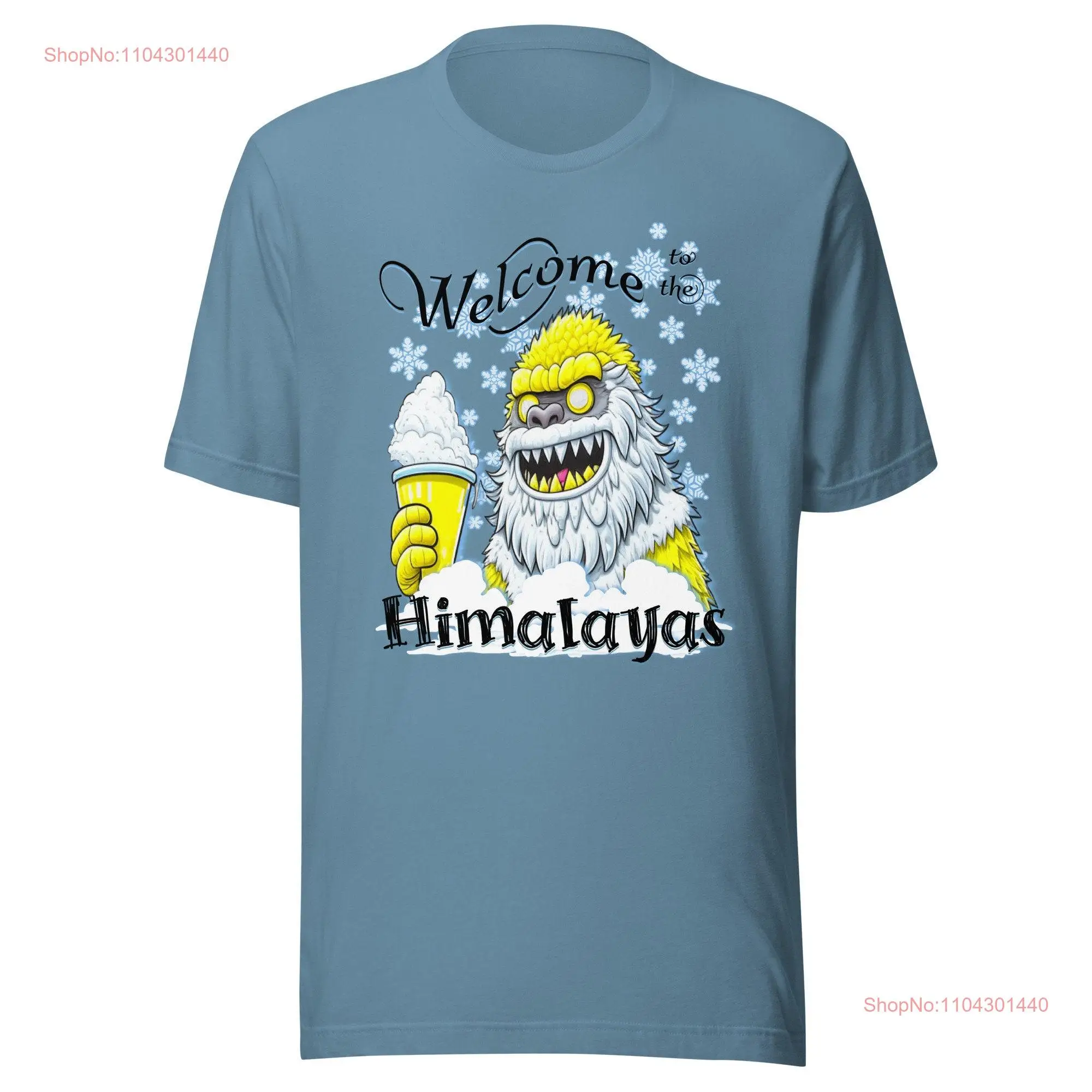 Футболка Abominable Snowman Welcome to the Himalayas с длинными или короткими рукавами