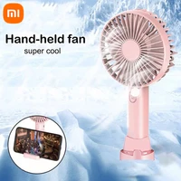 xioami usb mini strong wind handheld fan portable and quiet rechargeable hand fan for student office small pocket cooling fans