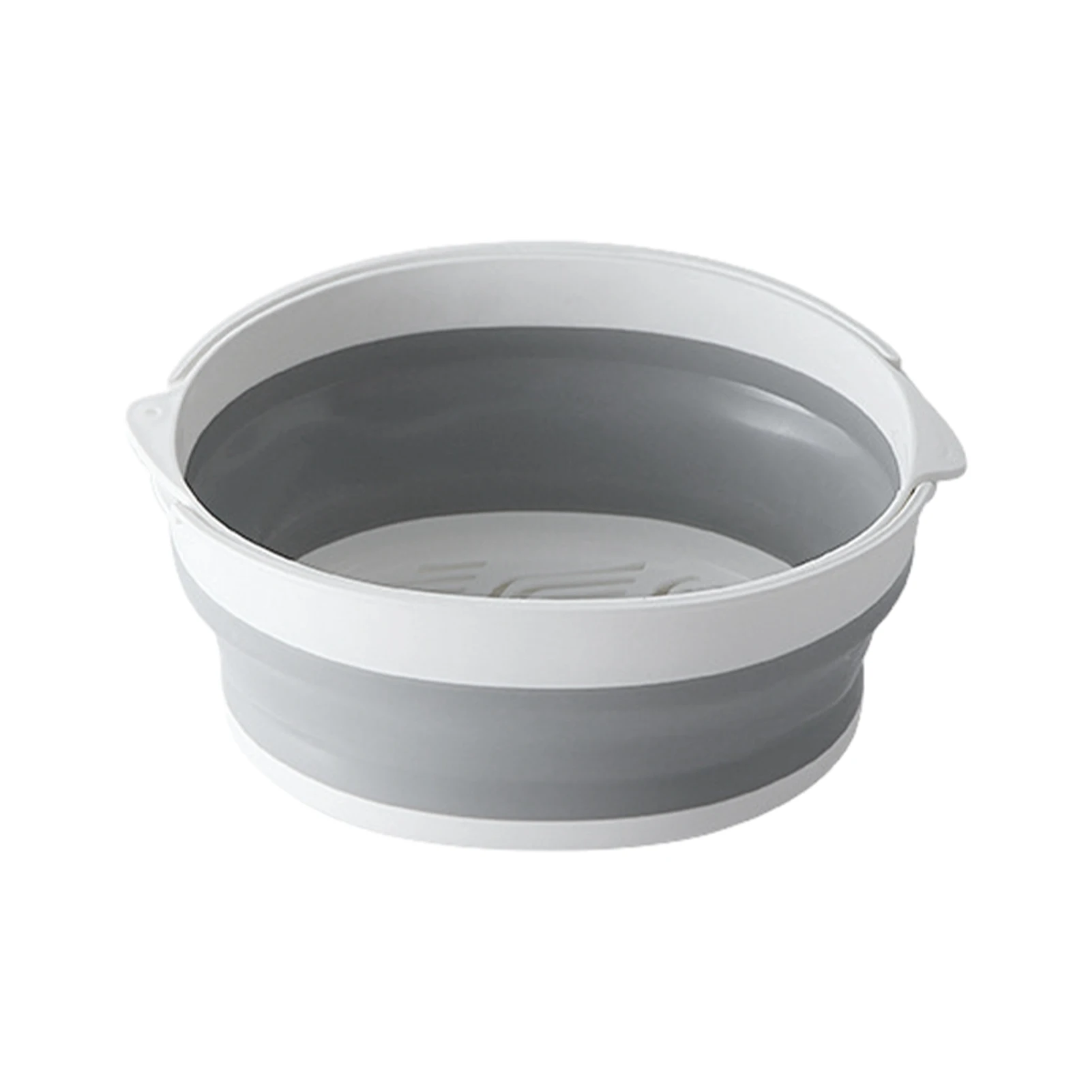 

2 In 1 Fruit Double Layers Vegetables Home Grey Collapsible Portable Large Capacity Drain Basket Restaurant Washing RV Kitchen