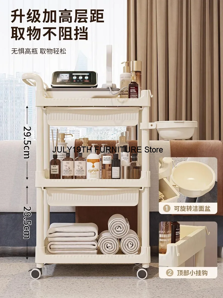 Роликовый инструмент для салона красоты тележка парикмахерской маникюрная