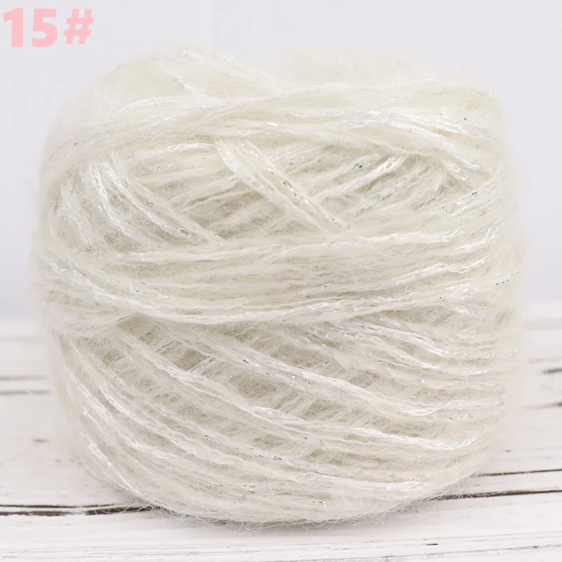 Яркая шелковая пряжа из ангоры для ручного вязания тонкая вязаная рубашка