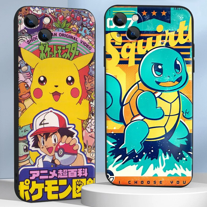 

Pokemon Pikachu Bandai Phone Cases For iPhone 11 12 Pro MAX 6S 7 8 Plus XS MAX 12 13 Mini X XR SE 2020 Funda Soft TPU Carcasa