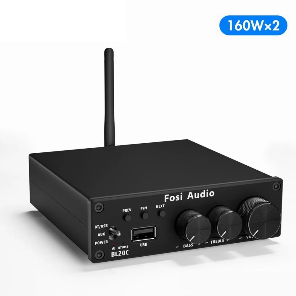 

Аудиоприемник BL20C с блоком питания 32 В, Bluetooth 5,0 2,1, Hi-Fi, усилитель звука, мини-усилитель класса D, U-диск, плеер 160 Вт x2