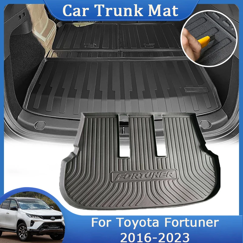 

Коврик для багажника Toyota Fortuner SW4 AN150 AN160 2016 ~ 2023 ТПЭ, напольный коврик для хранения, Защитные Водонепроницаемые аксессуары для интерьера