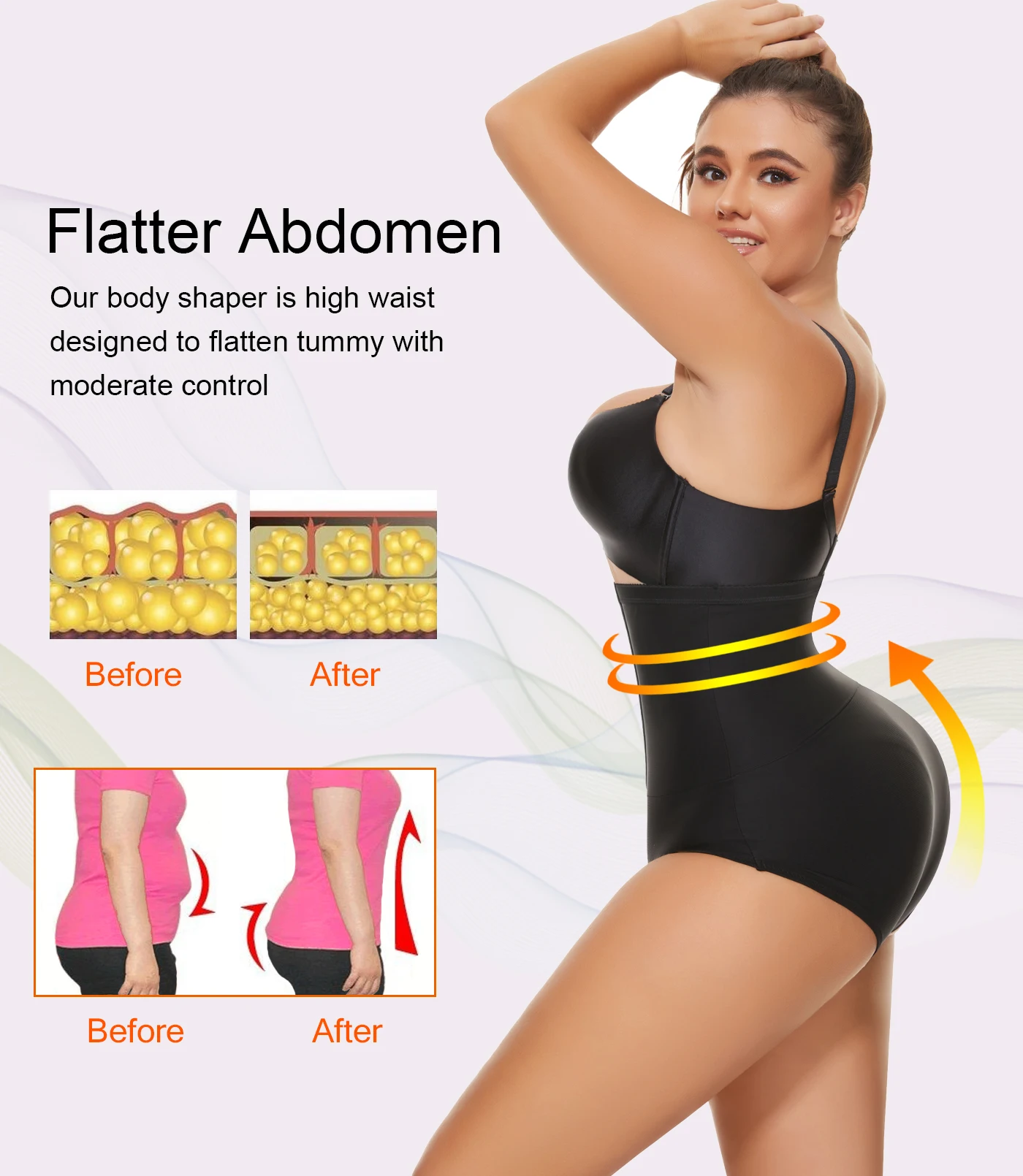 SEXYWG High Waist Body Shaper Tummy Control Panties Women Body Shapewear Shorts Belly Contro Shaper Wear Underwear