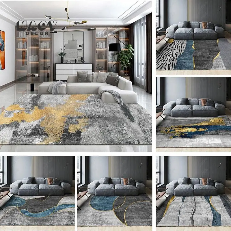 

Geometric Printed Carpet Living Room Large Area Rugs Modern Home Decor Bedroom Washable Floor Mat Entrance Anti-slip Doormats