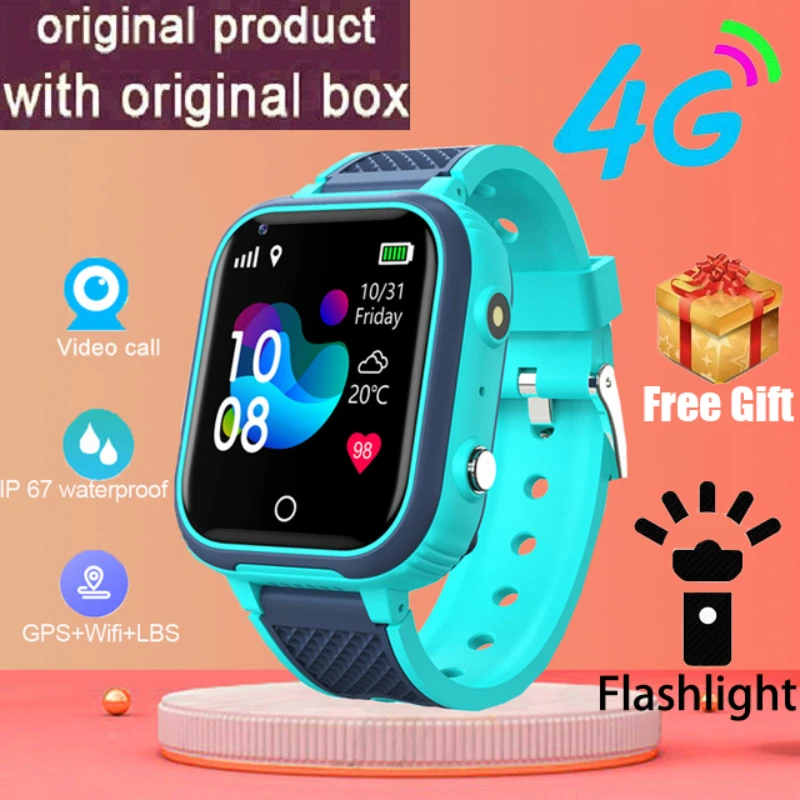 

Детские Водонепроницаемые Смарт-часы LT21, 4G, GPS, Wi-Fi, SOS, IP67