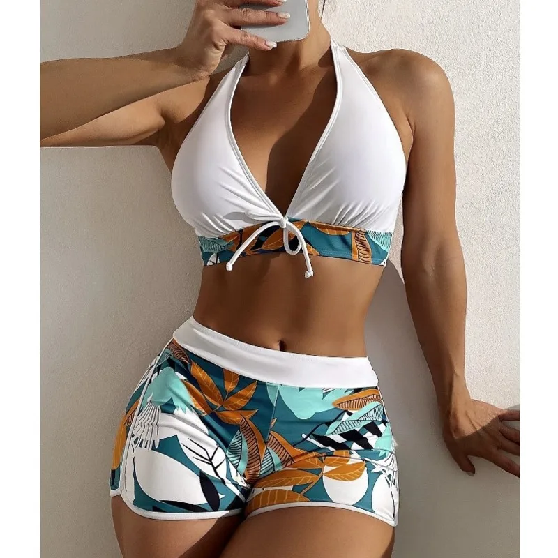 

Summer Print Female Swimwear Tankini Sets Swimsuits Sports Beach Wear Two-Piece Bathing Suit Girls Pool Women Swimming Suit 2022