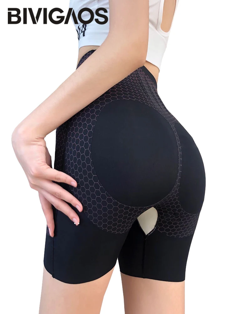 

BIVIGAOS Summer Women's Body Shaper Shorts Sexy Panties Safety Shorts High Waist Butt Lifter Slim Sports Fitness Biker Shorts