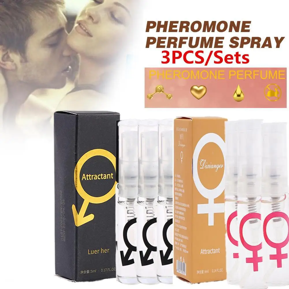 

3pcs 4ML Pheromone Perfume Woman Body Spray Flirt Perfume Attract Girl Scented Water For Men Women Perfume Wholesale