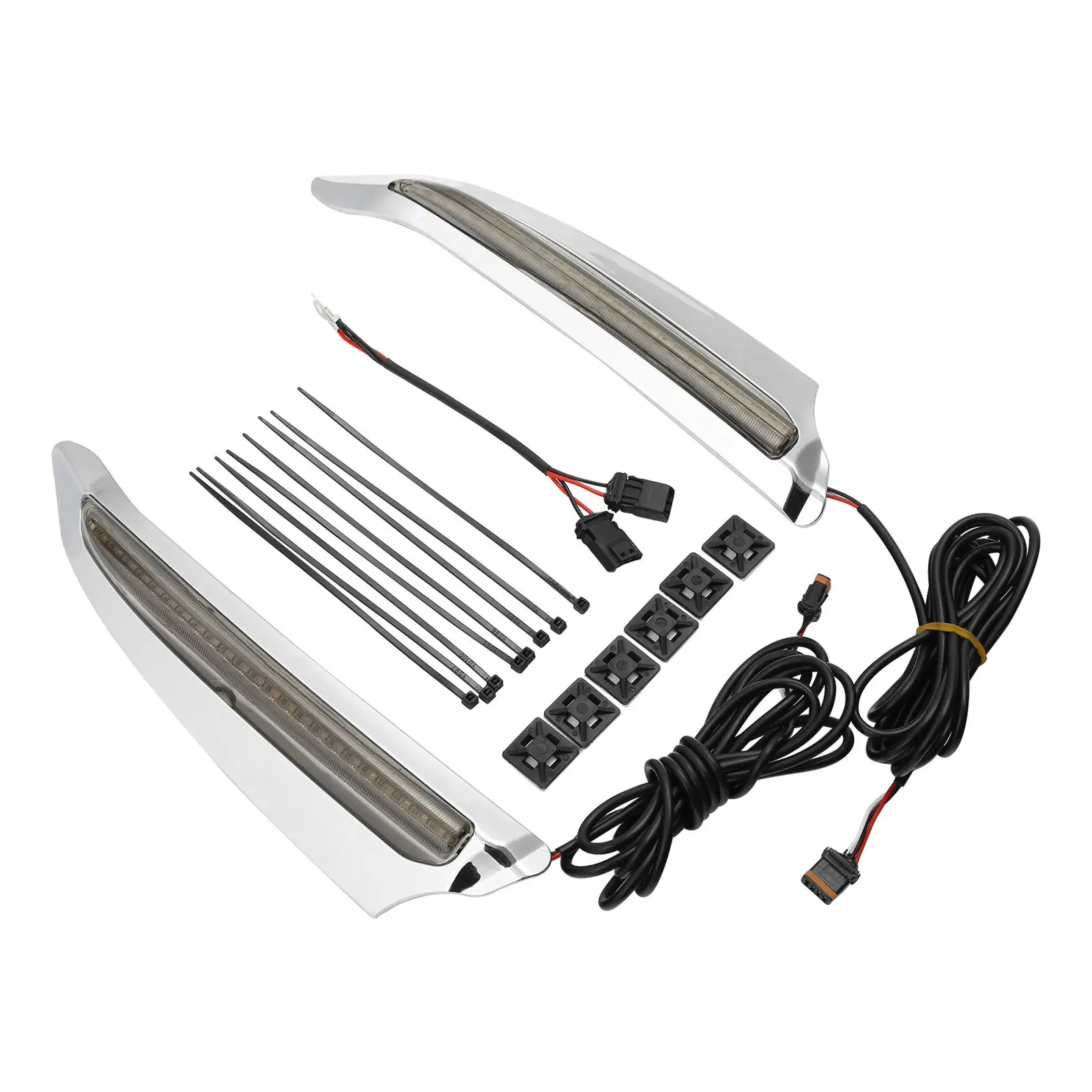 

Motorcycle Front Upper Cowl Light Clear Red Smoke Lens For Honda Goldwing GL1800DA Tour Automatic DCT Airbag GL1800B 2018-2020