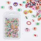 Хлопья для дизайна ногтей Санта Клаус Рождественская Имбирная кукла Лось Полимерная глина дизайн блестки ювелирные изделия подвески для маникюра