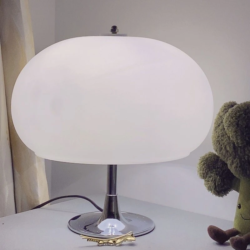 

Nordic Nodern Creative Mushroom Study Table Lamp Living Room Bedroom Bedside Counter Simple Design Home Decoration Lighting